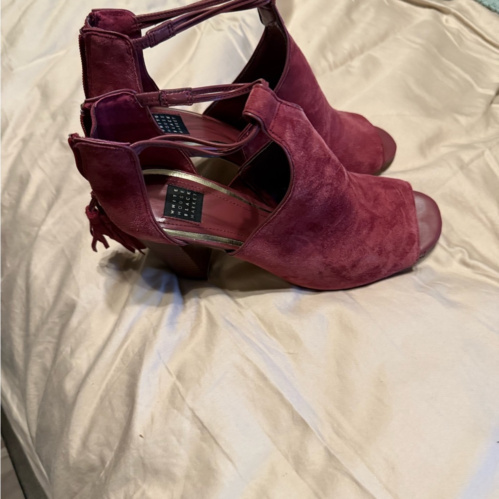 Elegant Burgundy Women's Heels